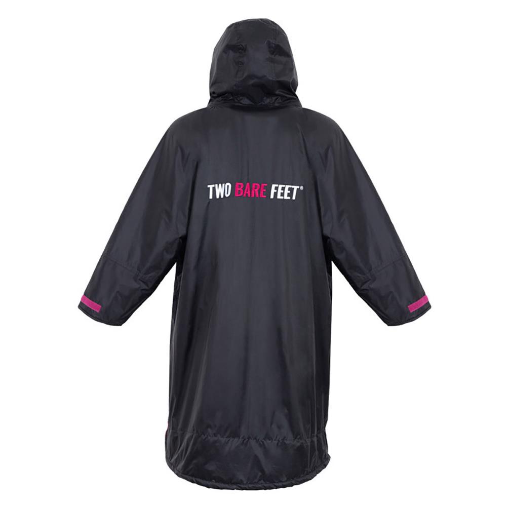 Two Bare Feet Kids Weatherproof Changing Robe & Changing Mat - Black / Raspberry Extra Image 1